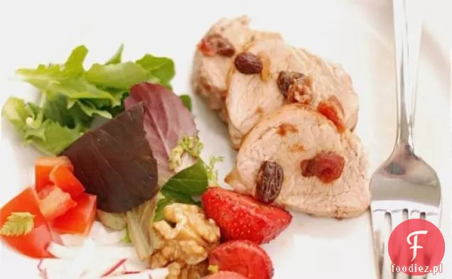 Polędwiczki wieprzowe marynowane w piwie z chutneyem czosnkowo-imbirowym