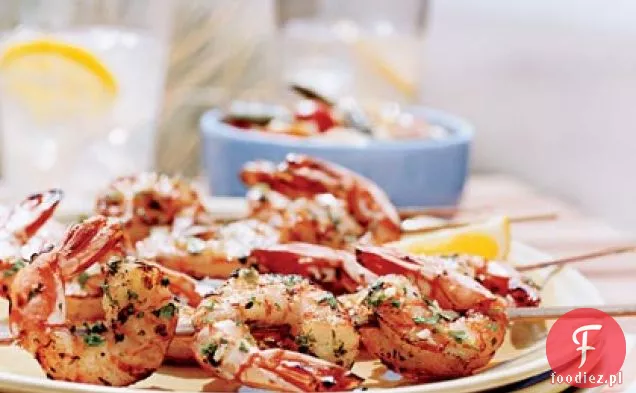 Szaszłyki Krewetkowe Cytrynowo-Czosnkowe