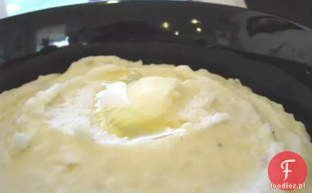 Kremowy Pieczony Czosnek Puree Ziemniaczane