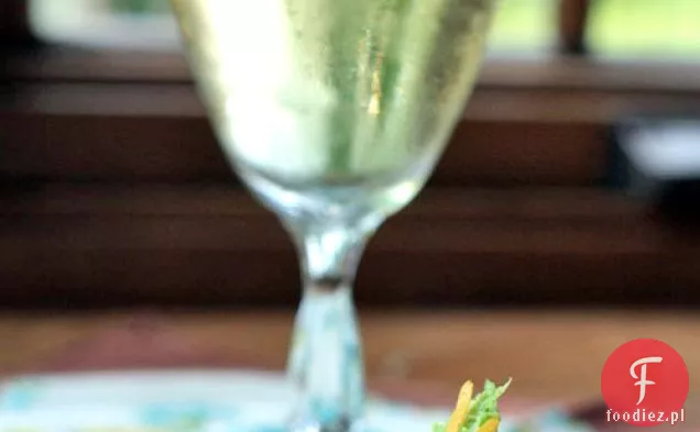 Edamame Crostini With Meyer Lemon & Shiso