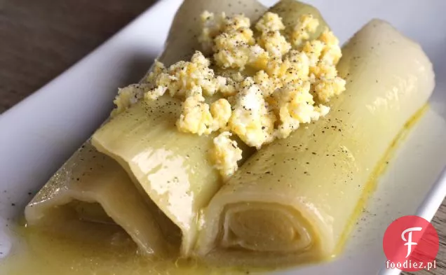Pory gotowane na parze w Vinaigrette {poireaux Vinaigrette}