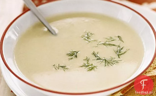 Kremowa zupa z puree ziemniaczano-porowego