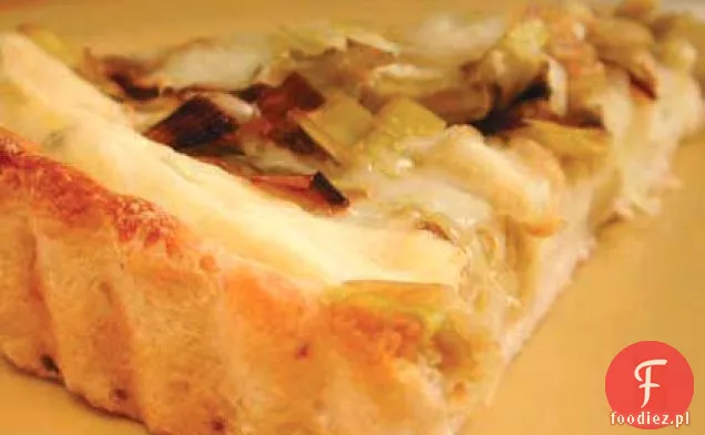 Tarta z porem, ziemniakami i Fontiną