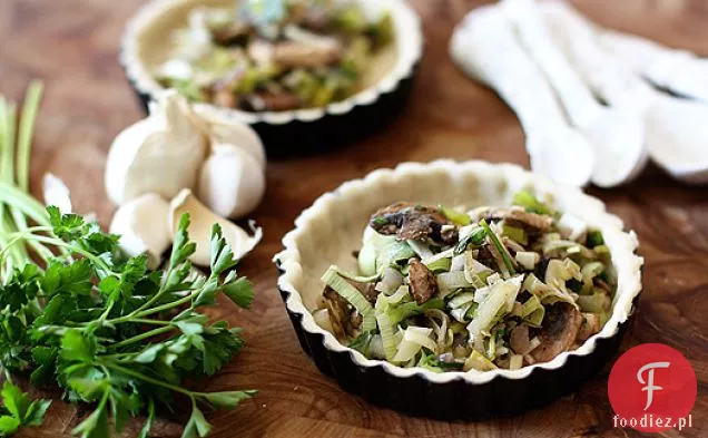 Tarta Z Pora I Pieczarkami