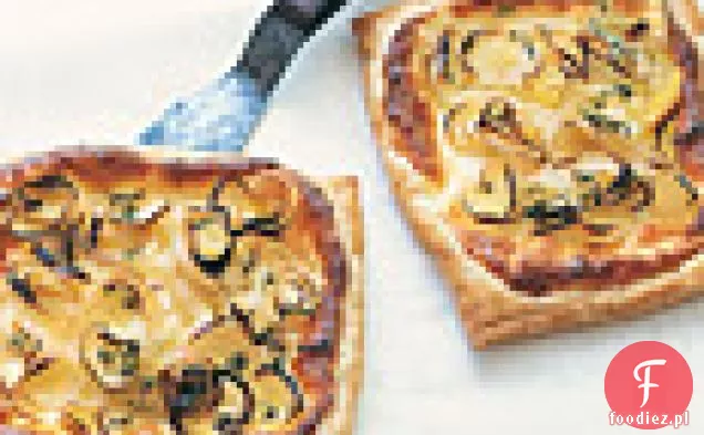 Proste tarty z porem i ricottą