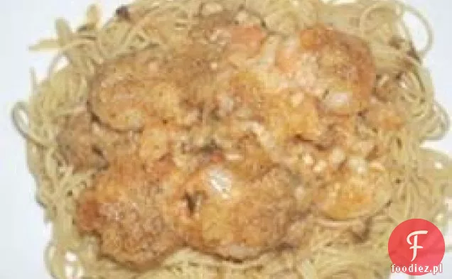 Pieczone krewetki Scampi