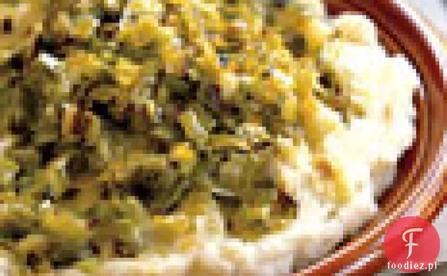 Puree ziemniaczane z czosnkiem, Mascarpone i karmelizowanymi porami