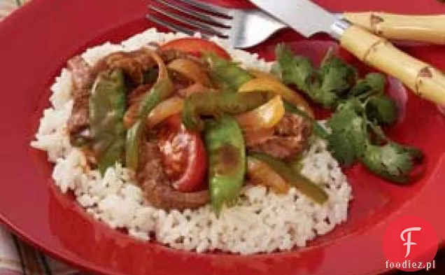 Stek pieprzowy na patelni