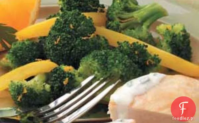 Imbirowa żółta papryka i brokuły