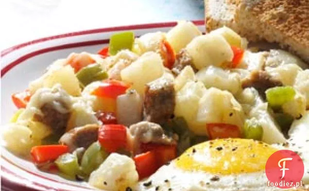 Kiełbasa Hash śniadaniowy