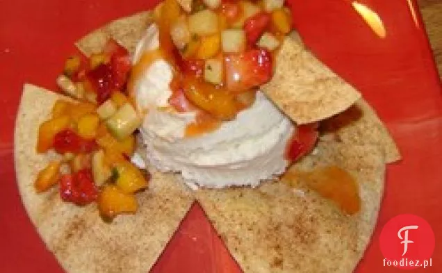 Tortilla Sundae Z Miętową Salsą Mango