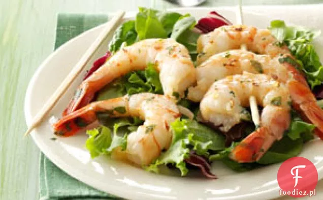 Grillowane krewetki z kolendrą i bazylią