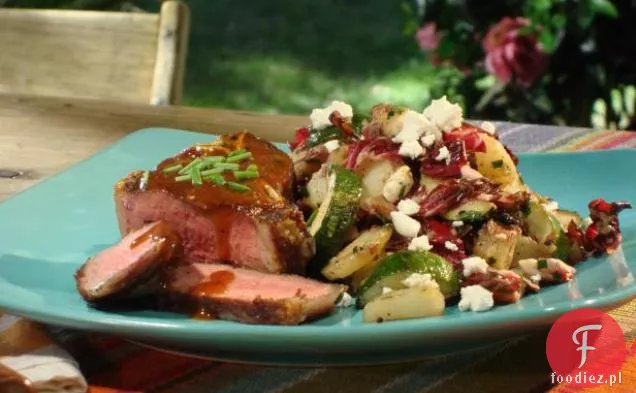 Grillowane kotleciki jagnięce z sosem musztardowym Barbecue