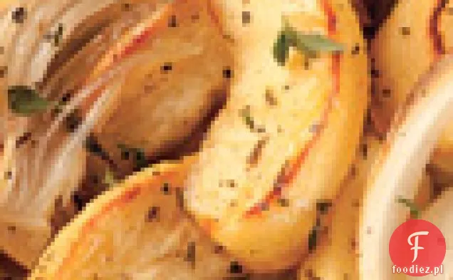 Tymianek-pieczone jabłka i cebula