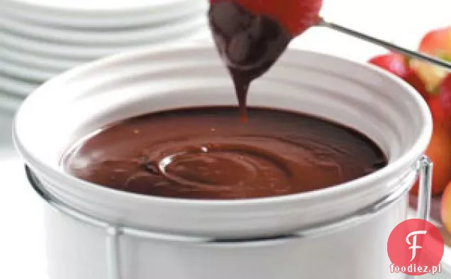 Fondue czekoladowo-malinowe