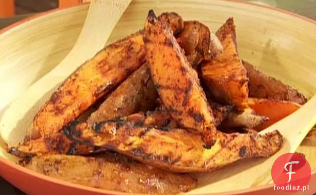 Grillowane krążki ze słodkich ziemniaków