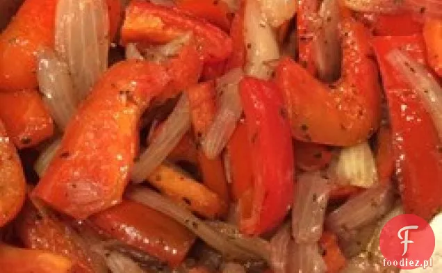Karmelizowana czerwona papryka i cebula