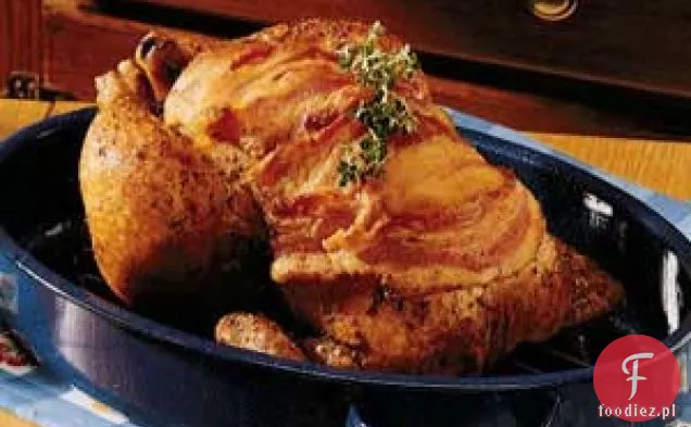 Pieczony kurczak z brązowym sosem