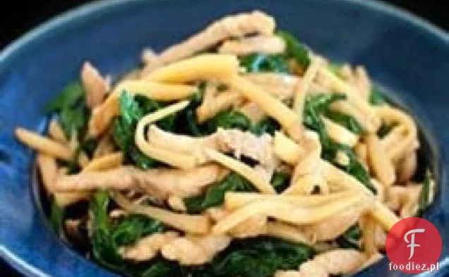 Smażony chiński szczypiorek i wieprzowina