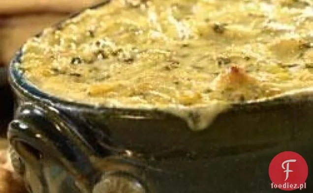 Dip krabowy ze szpinakiem i karczochami