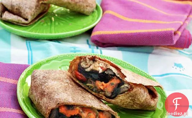 Pieczone Okłady Ze Słodkich Ziemniaków Z Karmelizowaną Cebulą I Pesto