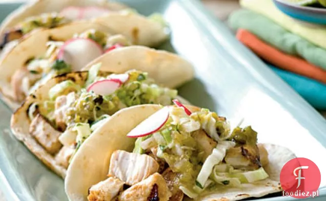 Tacos rybne z jicama-kolendra Coleslaw