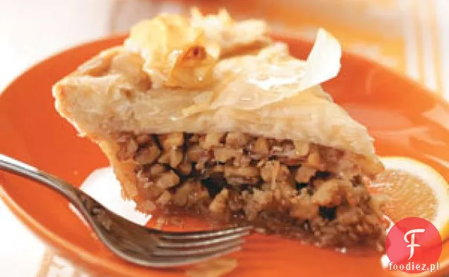 Greckie ciasto miodowo-orzechowe