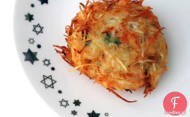 Łosoś Wędzony I Zielona Cebula Latkes
