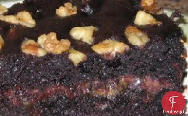 Ciasto czekoladowo-karmelowo-orzechowe
