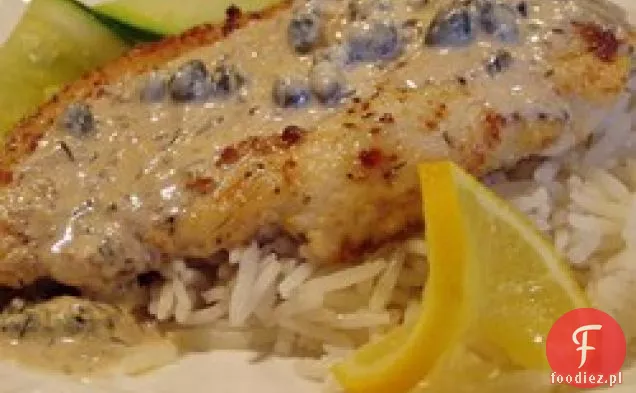 Piersi z kurczaka w sosie śmietanowym z kaparami