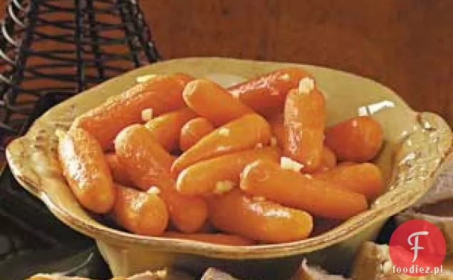 Pomarańczowe marchewki imbirowe