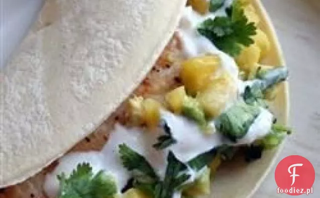 Miękkie Tacos Mahi Mahi z sosem imbirowo-limonkowym