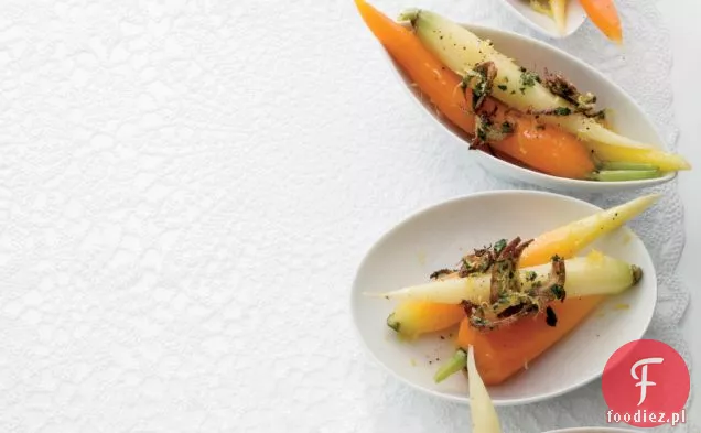 Marchewka ze smażoną szalotką Gremolata