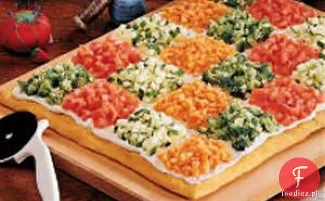 Patchworkowa pizza wegetariańska
