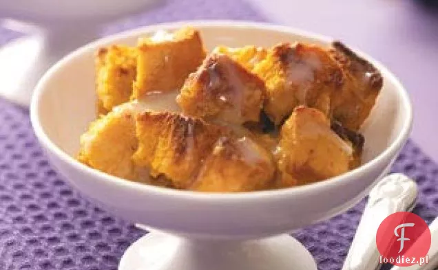 Pudding dyniowy z sosem z białej czekolady