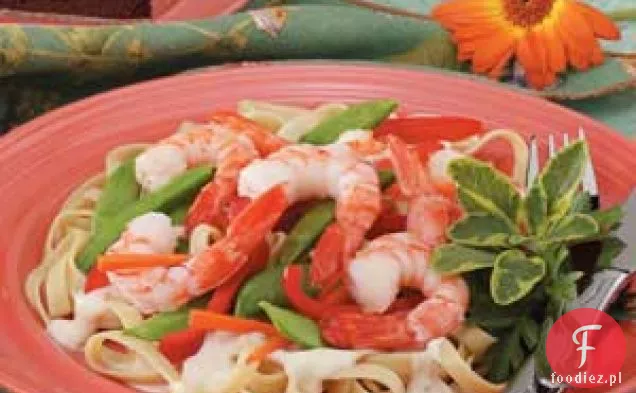 Krewetki 'n' Veggie Alfredo