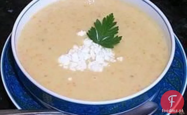 Zupa ze słodkich ziemniaków i jabłek