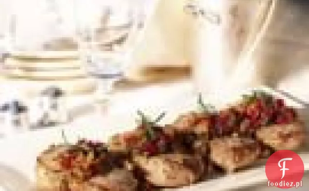 Kotlety Wieprzowe Z Pieczoną Szalotką, Pomidorem I Rozmarynem