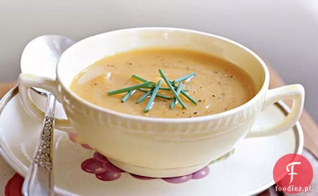 Zupa z pieczonej dyni i szalotki
