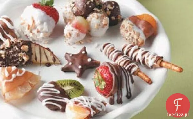 Talerz z kandyzowanymi owocami