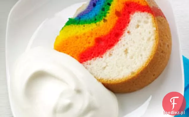 Tort Tęczowy z Chmurami