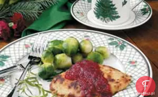 Kotlety z indyka w sosie żurawinowo-pomarańczowym