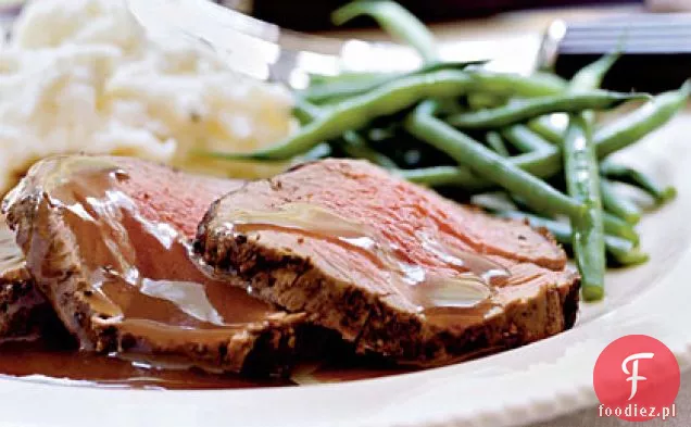 Polędwica wołowa z mięsem pieprzowym Z Redukcją porcji szalotki