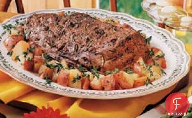 Pieczona Polędwica i Czerwone Ziemniaki