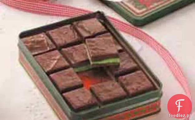 Warstwowy miętowy fudge
