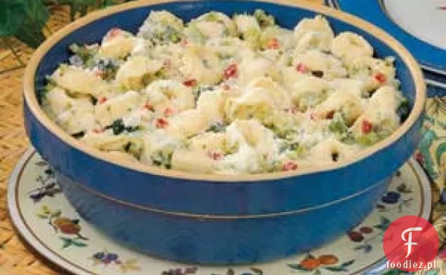 Zapiekanka z tortellini i brokułami