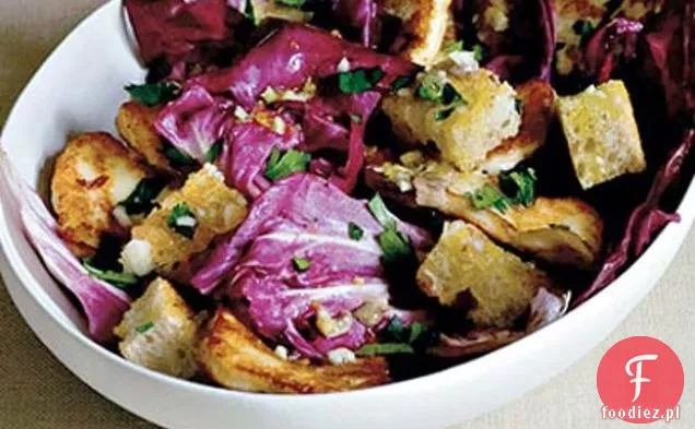 Sałatka Radicchio & Halloumi Z Sosem Z Anchois Cytrynowej