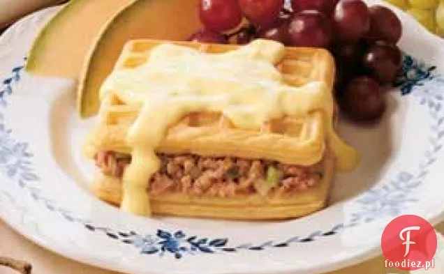 Wafle z szynką