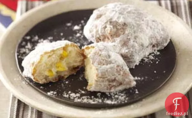 Pączki kukurydziane z boczkiem i cukrem