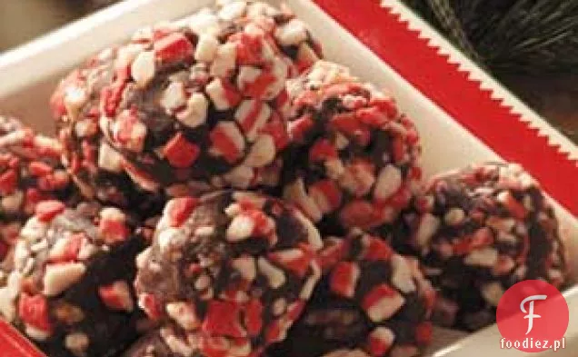 Trufle z miętą pieprzową